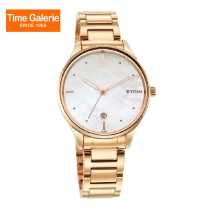 Titan Pastel Dreams 2670WM08 White Mother of Pearl Dial Metal Strap Quartz Women's Watch 