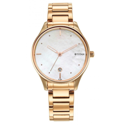 Titan Pastel Dreams 2670WM08 White Mother of Pearl Dial Metal Strap Quartz Women's Watch 