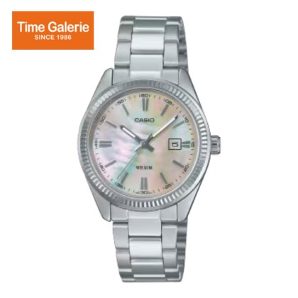 Casio General LTP-1302DS-4AV Silver Stainless Steel Band Women Watch