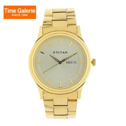 Titan Quartz 1650YM06 Champagne Dial Stainless Steel Strap Quartz Men's Watch Titan Quartz 1650YM06 Champagne Dial Stainless Steel Strap Quartz Men's Watch