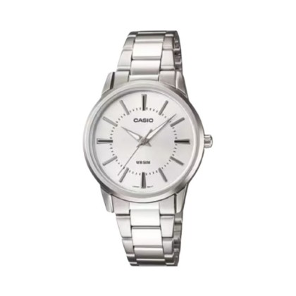 Casio General LTP-1303D-7AV Silver Stainless Steel Band Women Watch