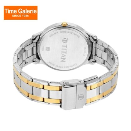 Titan Quartz 1825BM01 Brown Dial Stainless Steel Strap Quartz Men's Watch Titan Quartz 1825BM01 Brown Dial Stainless Steel Strap Quartz Men's Watch