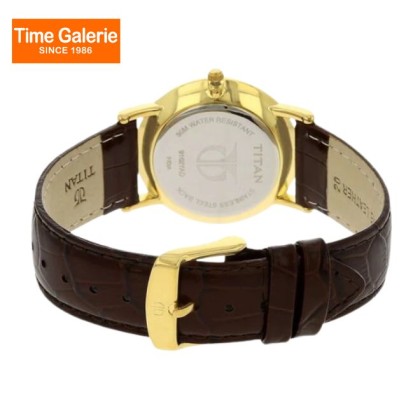 Titan Quartz 9162YL01 White Dial Leather Strap Men Watch Titan Quartz 9162YL01 White Dial Leather Strap Men Watch