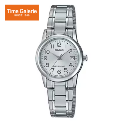 Casio General LTP-V002D-7B Silver Stainless Steel Band Women Watch Casio General LTP-V002D-7B Silver Stainless Steel Band Women Watch