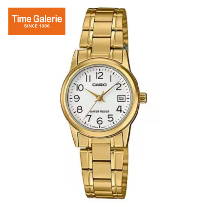 Casio General LTP-V002G-7B2 Gold Stainless Steel Band Women Watch