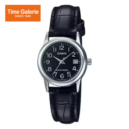 Casio General LTP-V002L-1BUDF Black Leather Band Women Watch Casio General LTP-V002L-1BUDF Black Leather Band Women Watch