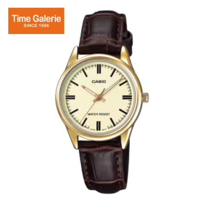 Casio General LTP- V005GL-9AUDF Leather Strap Women Watch Casio General LTP- V005GL-9AUDF Leather Strap Women Watch