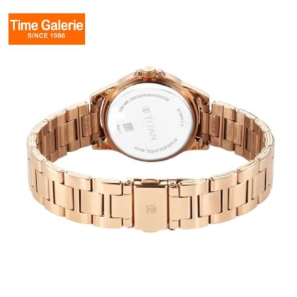 Titan Quartz 9798WM05 Pink Dial Stainless Steel Strap Women Watch Titan Quartz 9798WM05 Pink Dial Stainless Steel Strap Women Watch