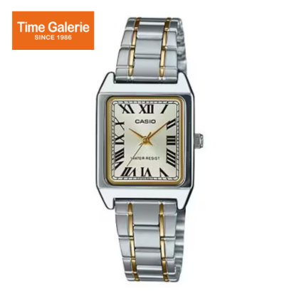 Casio General LTP-V007SG-9BUDF Square Two-Tone Stainless-Steel Women Watch Casio General LTP-V007SG-9BUDF Square Two-Tone Stainless-Steel Women Watch