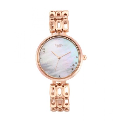 Titan Raga Chic 2659WM01 Mother of Pearl Dial Metal Strap Quartz Women's Watch Titan Raga Chic 2659WM01 Mother of Pearl Dial Metal Strap Quartz Women's Watch