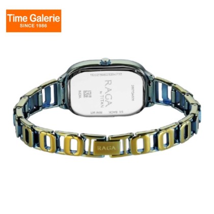 Titan Raga Chic 2687QM01 Green Dial Metal Strap Quartz Women's Watch 