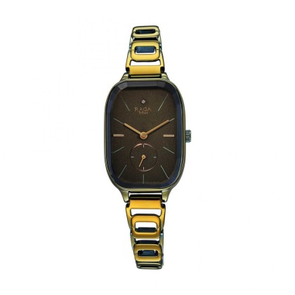 Titan Raga Chic 2687QM01 Green Dial Metal Strap Quartz Women's Watch 