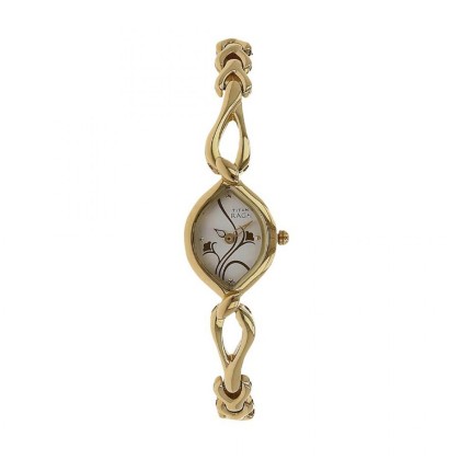 Titan Raga Flora 2455YM01 Silver Dial Metal Strap Quartz Women's Watch Titan Raga Flora 2455YM01 Silver Dial Metal Strap Quartz Women's Watch