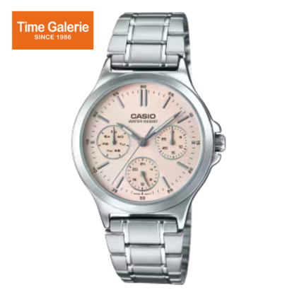 Casio General LTP-V300D-4A Silver Stainless Steel Band Women Watch