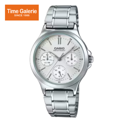 Casio General LTP-V300D-7A Silver Stainless Steel Band Women Watch Casio General LTP-V300D-7A Silver Stainless Steel Band Women Watch