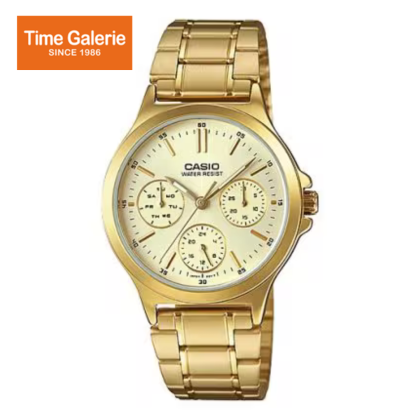 Casio General LTP-V300G-9AUDF Quartz Date Day Gold Women Watch Casio General LTP-V300G-9AUDF Quartz Date Day Gold Women Watch
