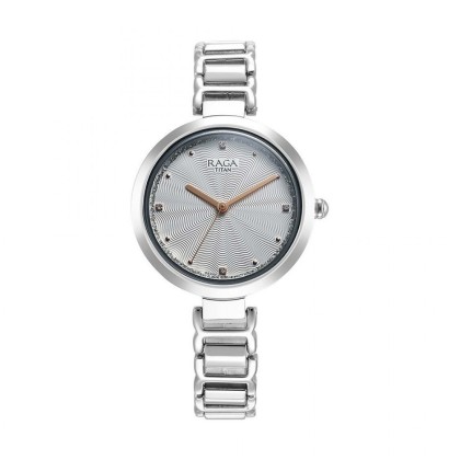 Titan Raga Memoirs 2752SM01 Silver Dial Metal Strap Quartz Women's Watch Titan Raga Memoirs 2752SM01 Silver Dial Metal Strap Quartz Women's Watch