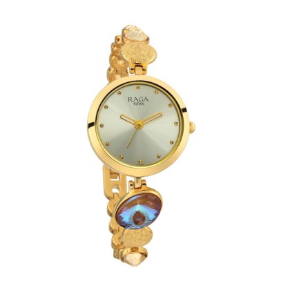 Titan Raga Moments of Joy 2606YM07 Mother of Pearl Dial Metal Strap Women's Watch Titan Raga Moments of Joy 2606YM07 Mother of Pearl Dial Metal Strap Women's Watch