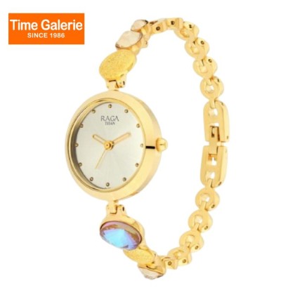 Titan Raga Moments of Joy 2606YM07 Mother of Pearl Dial Metal Strap Women's Watch Titan Raga Moments of Joy 2606YM07 Mother of Pearl Dial Metal Strap Women's Watch