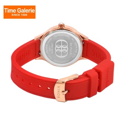 Bonia Elegance BNB10838-2562 Red Silicone Strap Women Watch Bonia Elegance BNB10838-2562 Red Silicone Strap Women Watch