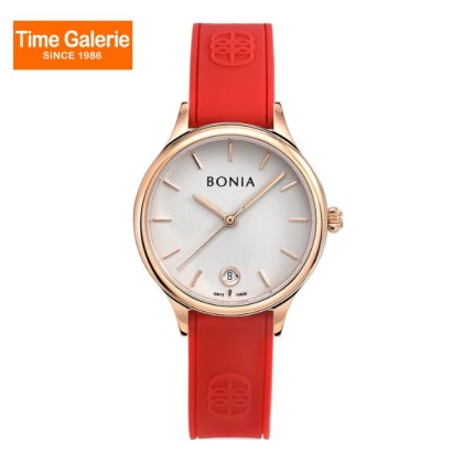 Bonia Elegance BNB10838-2562 Red Silicone Strap Women Watch Bonia Elegance BNB10838-2562 Red Silicone Strap Women Watch