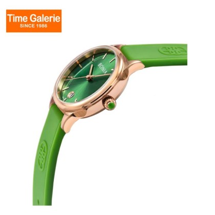 Bonia Elegance BNB10838-2592 Green Silicone Strap Women Watch Bonia Elegance BNB10838-2592 Green Silicone Strap Women Watch