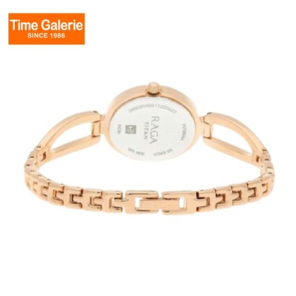 Titan Raga Viva 2579WM01 Rose Gold Dial Metal Strap Quartz Women's Watch 