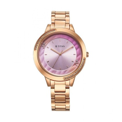 Titan Razzle Dazzle 2764WM01 Pink Dial Stainless Steel Strap Quartz Women's Watch Titan Razzle Dazzle 2764WM01 Pink Dial Stainless Steel Strap Quartz Women's Watch
