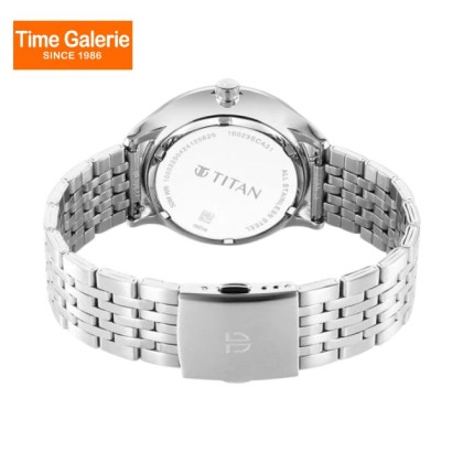 Titan Timeless Treasures 10023SM01 Pink Dial Stainless Steel Strap Quartz Men Watch Titan Timeless Treasures 10023SM01 Pink Dial Stainless Steel Strap Quartz Men Watch