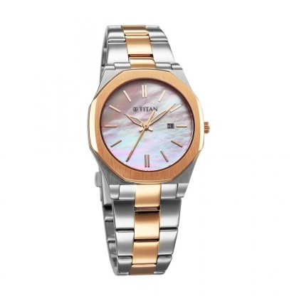 Titan Workday Wonders 95295KM01 Mother Of Pearl Dial Stainless Steel Strap Women Watch Titan Workday Wonders 95295KM01 Mother Of Pearl Dial Stainless Steel Strap Women Watch