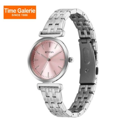 Titan Workmode 95321SM01 Pink Dial Stainless Steel Strap Quartz Women Watch Titan Workmode 95321SM01 Pink Dial Stainless Steel Strap Quartz Women Watch