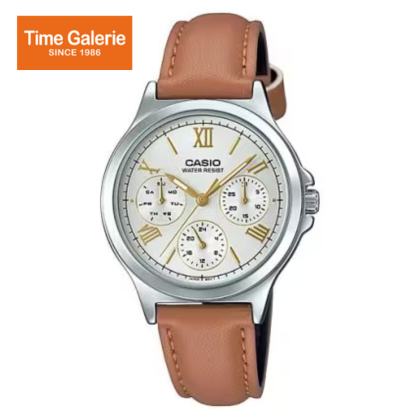 Casio General LTP-V300L-7A2UDF Multifunction Day and Date Leather Band Women Watch Casio General LTP-V300L-7A2UDF Multifunction Day and Date Leather Band Women Watch