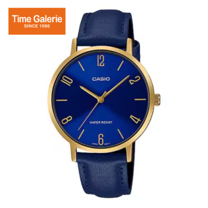 Casio General LTP-VT01GL-2B Blue Leather Band Women Watch Casio General LTP-VT01GL-2B Blue Leather Band Women Watch