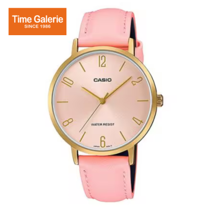 Casio General LTP-VT01GL-4B Pink Leather Women Watch Casio General LTP-VT01GL-4B Pink Leather Women Watch