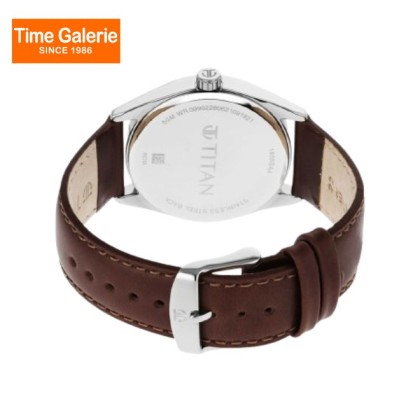 Titan Workwear 1866SL01 Blue Dial Leather Strap Quartz Men's Watch Titan Workwear 1866SL01 Blue Dial Leather Strap Quartz Men's Watch