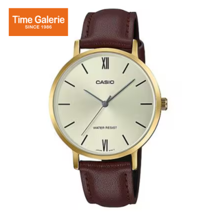 Casio General LTP-VT01GL-9B Dark Brown Leather Band Women Watch Casio General LTP-VT01GL-9B Dark Brown Leather Band Women Watch