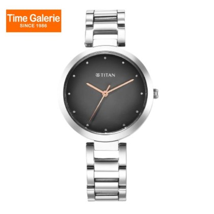Titan Workwear 2480SM13 Black Dial Stainless Steel Strap Quartz Women's Watch Titan Workwear 2480SM13 Black Dial Stainless Steel Strap Quartz Women's Watch