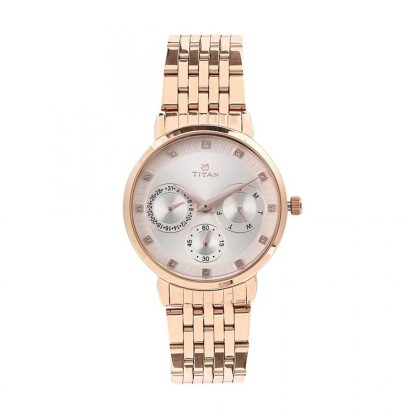 Titan Workwear 2569WM02 Beige Dial Stainless Steel Strap Quartz Women's Watch Titan Workwear 2569WM02 Beige Dial Stainless Steel Strap Quartz Women's Watch