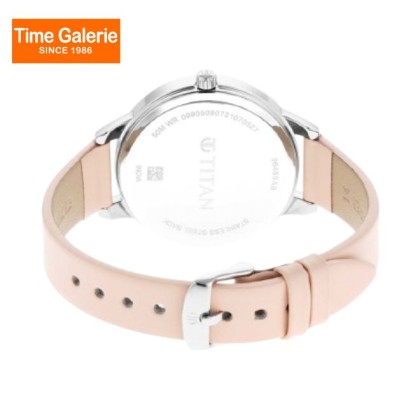 Titan Workwear 2648SL03 Grey Gradient Dial Leather Strap Quartz Women's Watch Titan Workwear 2648SL03 Grey Gradient Dial Leather Strap Quartz Women's Watch
