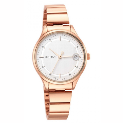 Titan Workwear 2649WM01 Silver Dial Stainless Steel Strap Quartz Women's Watch Titan Workwear 2649WM01 Silver Dial Stainless Steel Strap Quartz Women's Watch