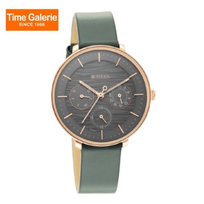 Titan Workwear 2651WL02 Svelte Black Dial Leather Strap Quartz Women's Watch Titan Workwear 2651WL02 Svelte Black Dial Leather Strap Quartz Women's Watch