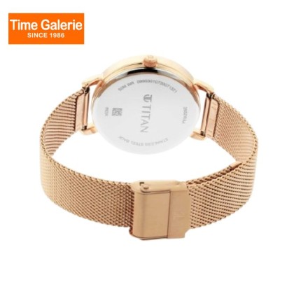 Titan Workwear 2652WM01 Rose Gold Dial Metal Strap Quartz Women's Watch Titan Workwear 2652WM01 Rose Gold Dial Metal Strap Quartz Women's Watch