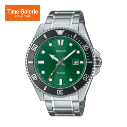 Casio General MDV-107D-3A2V Silver Stainless Steel Band Men Watch