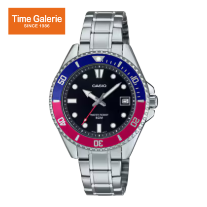 Casio General MDV-10D-1A3V Silver Stainless Steel Band Men Watch Casio General MDV-10D-1A3V Silver Stainless Steel Band Men Watch