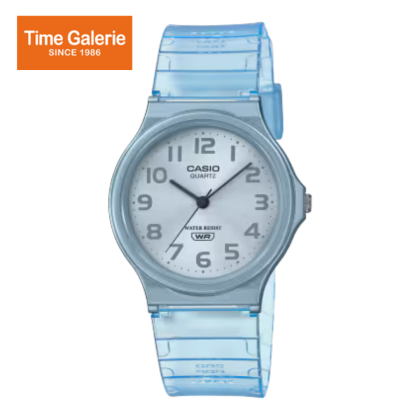 Casio General MQ-24S-2B Blue Translucent Resin Band Women Youth Watch Casio General MQ-24S-2B Blue Translucent Resin Band Women Youth Watch