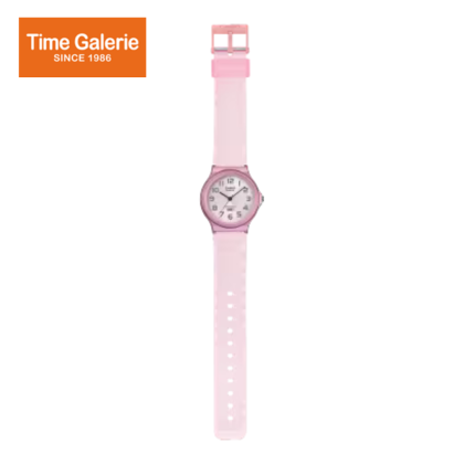 Casio General MQ-24S-4B Pink Translucent Resin Band Women Youth Watch Casio General MQ-24S-4B Pink Translucent Resin Band Women Youth Watch