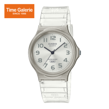 Casio General MQ-24S-7B White Translucent Resin Band Women Youth Watch Casio General MQ-24S-7B White Translucent Resin Band Women Youth Watch