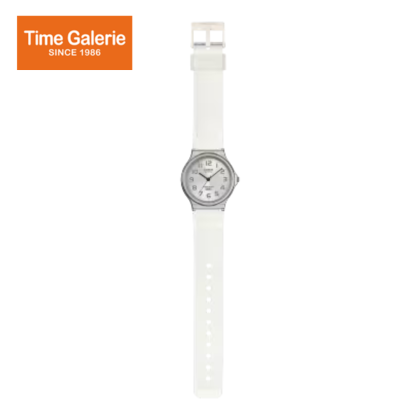Casio General MQ-24S-7B White Translucent Resin Band Women Youth Watch Casio General MQ-24S-7B White Translucent Resin Band Women Youth Watch