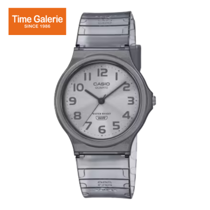 Casio General MQ-24S-8B Grey Translucent Resin Band Women Youth Watch Casio General MQ-24S-8B Grey Translucent Resin Band Women Youth Watch