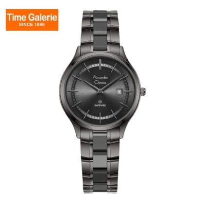 Alexandre Christie ALCW8707LDBIGDG Black Dial Stainless Steel Women Watch